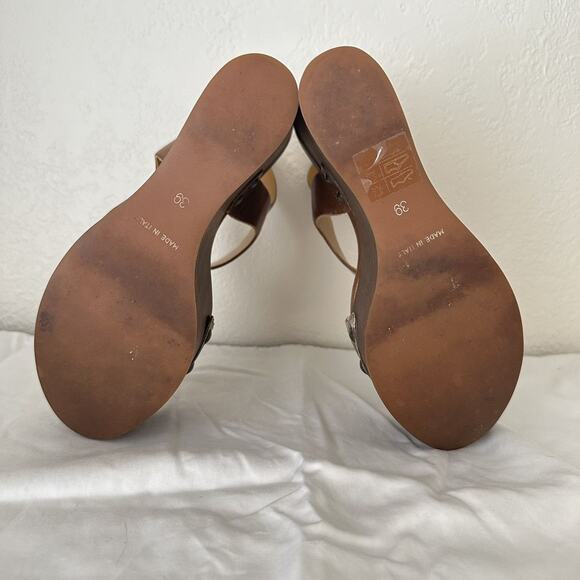 Lanvin Watersnake Wooden Wedge Sandal EU 39 Platform Super High - Picture 8 of 10